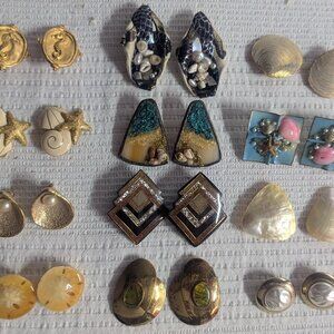 Bundle of 12 Nautical/Ocean/Shell Earrings